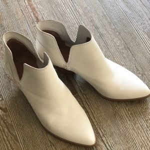 Frye white booties